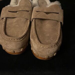 Frye Tan Suede Women's Slippers